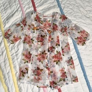 Precious floral boho kimono